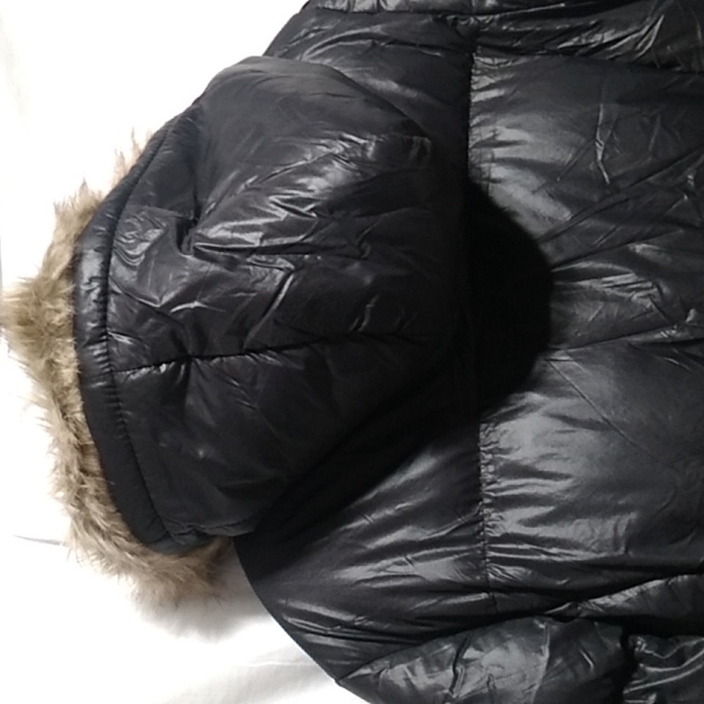 RARE! LJR JR Puffer Coat Zip/Snap Button Closure Sz.L - Picture 9 of 15